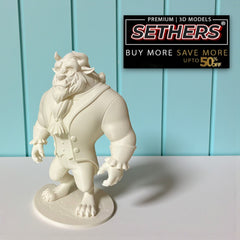 Beast Sculpture | Walt Disney Beauty and the Beast | 3D Printing Models