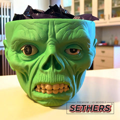 Zombie Halloween Candy Bowl | Best 3D Printer Model Files