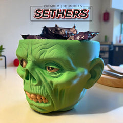 Zombie Halloween Candy Bowl | Best 3D Printer Model Files