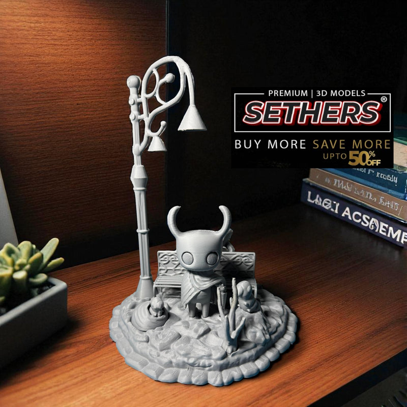 Hollow Knight - Checkpoint Bench Diorama | Best 3D Printing Model Files
