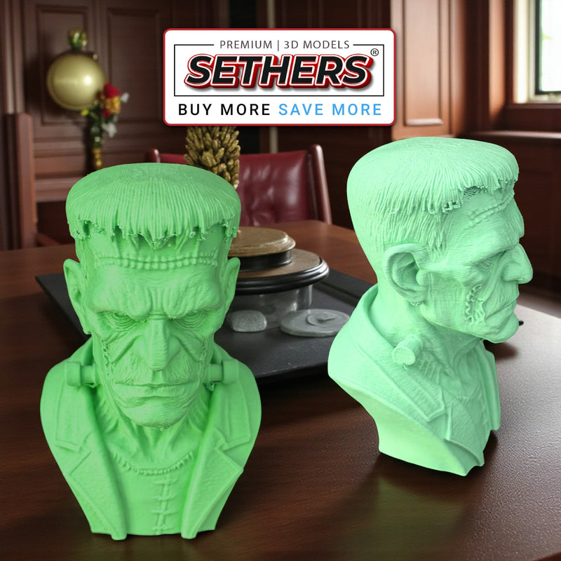 Frankenstein Bust | Best 3D Printer Model Files at Sethers