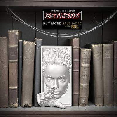 Bride of Frankenstein | Book Nook | Best 3D Printing Model Files