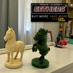 Orc vs Humans Chess Set | Board Pieces Frame | Best 3D Printing Models