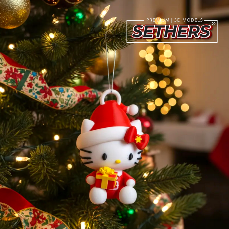 Hello Kitty Christmas Gift Ornament | Sanrio | 3D Printing Models
