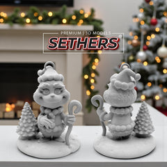 Grinch Shepherd Ornament | How the Grinch Stole Christmas | 3D Printing Models
