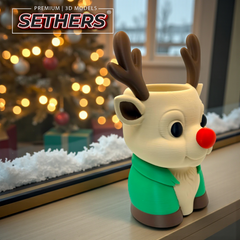 Rudolph Candy Bowl | Rudolph the Red-Nosed Reindeer | 3D Printing Models