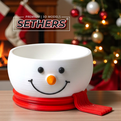 Snowman Candy Bowl | Christmas Decor | 3D Printing Models at Sethers