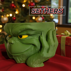 Grinch Candy Bowl v2 | How the Grinch Stole Christmas | 3D Printing Models