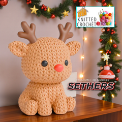 Rudolph Reindeer Deer | Crochet Knitted | 3D Printing Model Files