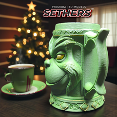 Grinch Mug Beer Stein | How the Grinch Stole Christmas 3D Printing Models