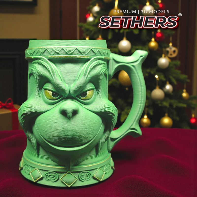 Grinch Mug Beer Stein | How the Grinch Stole Christmas 3D Printing Models