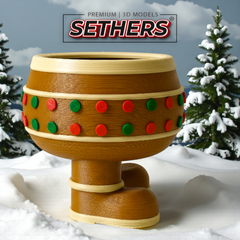 Gingerbread Man Candy Bowl | Christmas Decor | 3D Printing Models