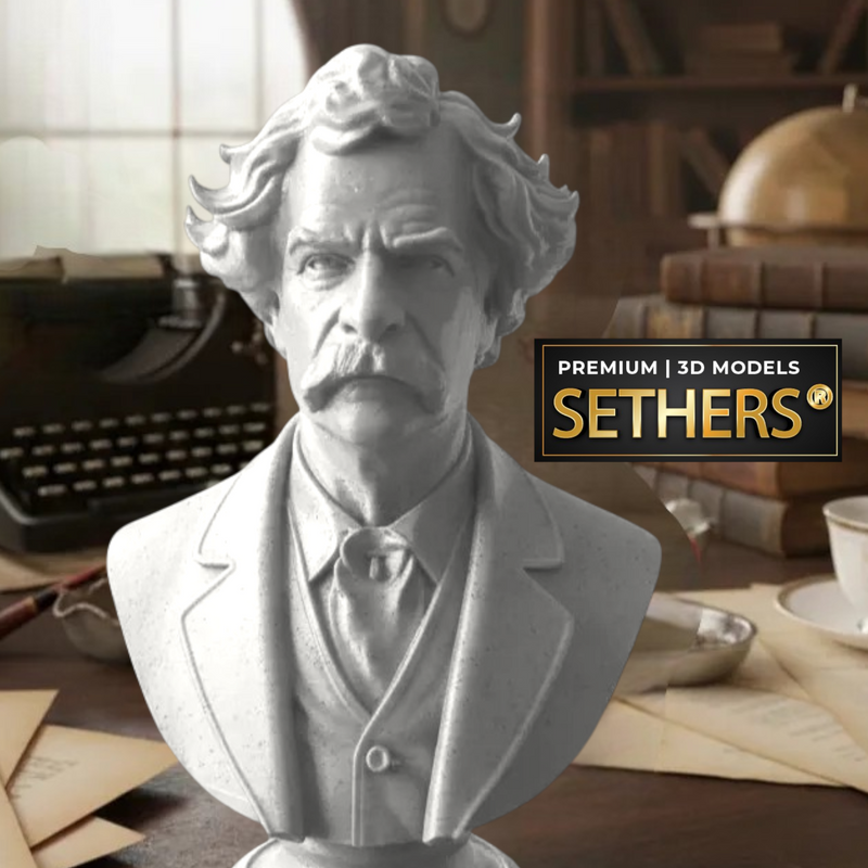 Mark Twain Bust | 3D Printing Models