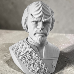 Worf Star Trek the Next Generation Bust | 3D Printer Model Files
