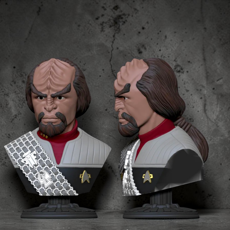 Worf Star Trek the Next Generation Bust | 3D Printer Model Files