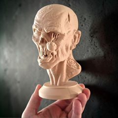 Zombie Head Sculpture | Best 3D Printing Model Files