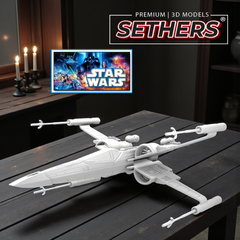 T-70 X-Wing Starfighter Starship | Star Wars | 3D Printing Models
