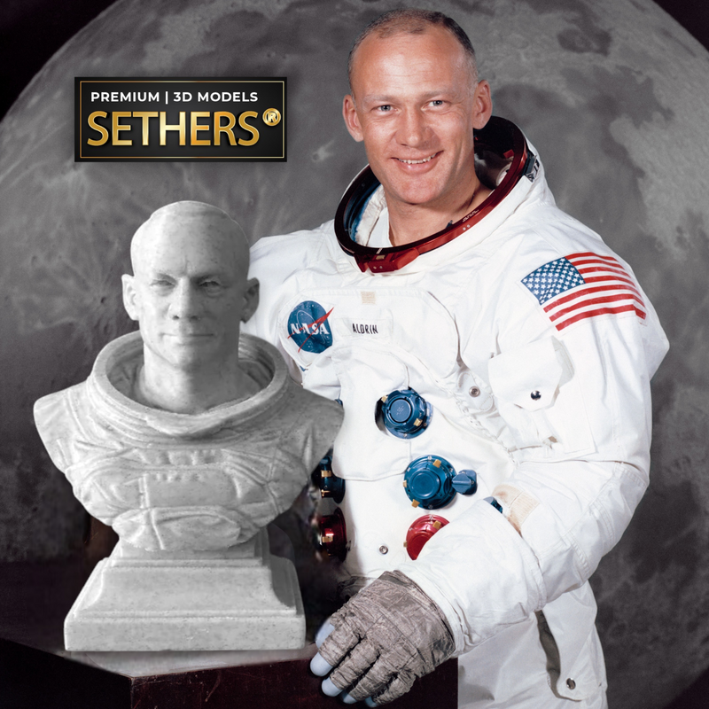 Buzz Aldrin Apollo 11 Bust | 3D Printing Models