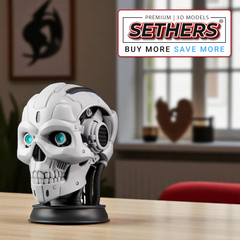 Cybernetic Skull | Best 3D Printing Models at Sethers