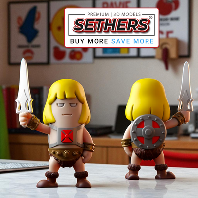 Mini He-Man | Masters of the Universe | Best 3D Printing Model Files