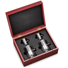 .308 Bullet Glass Wood Box Gift Set - Set of 4 Glasses