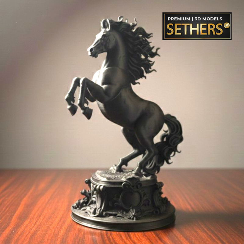 Majestic Horse Stallion Statue | 3D Printing Models