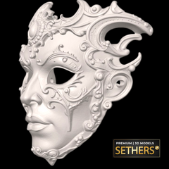 Venetian Mask: The Baroque Enigma | 3D Printer Model Files