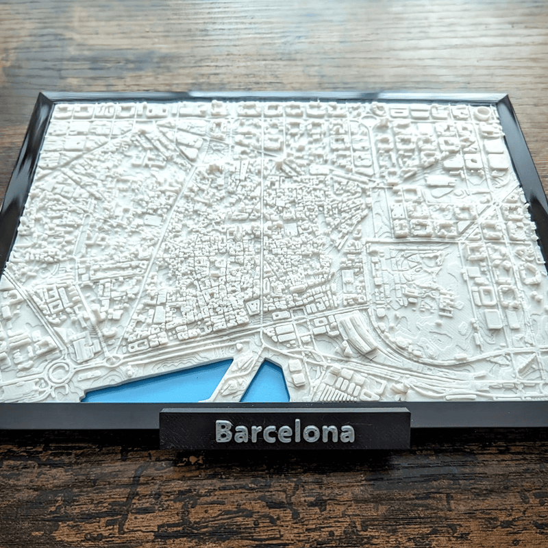 3D City Frames - Barcelona Spain | 3D Printer Model Files