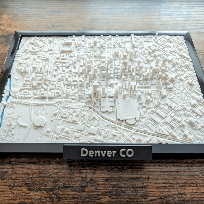 3D City Frames - Denver Colorado | 3D Printer Model Files