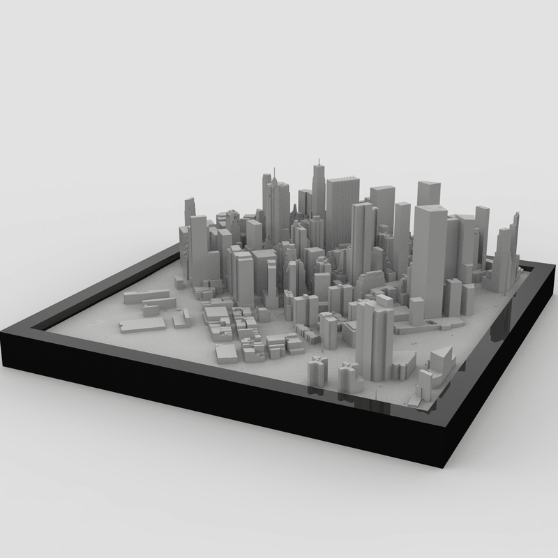 3D City Frames - Manhattan NYC | 3D Printer Model Files