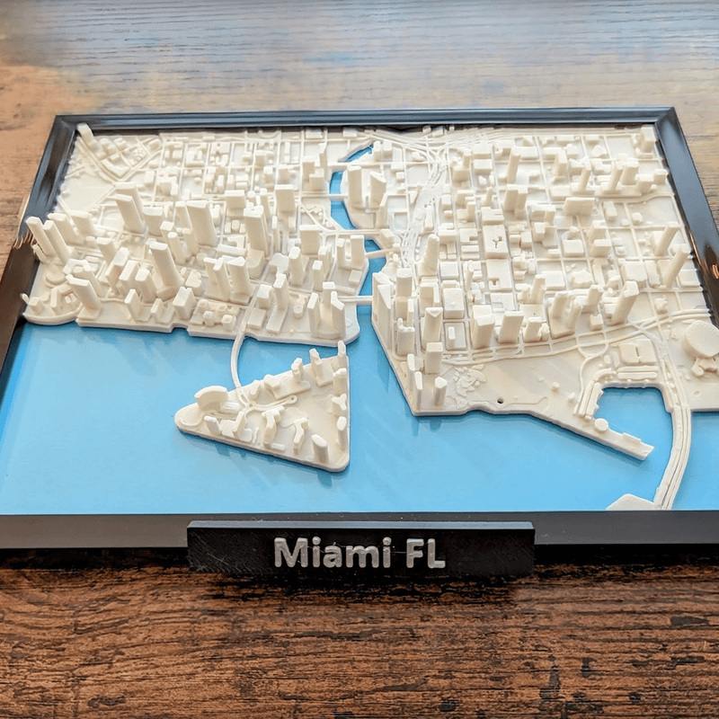 3D City Frames - Miami Florida | 3D Printer Model Files