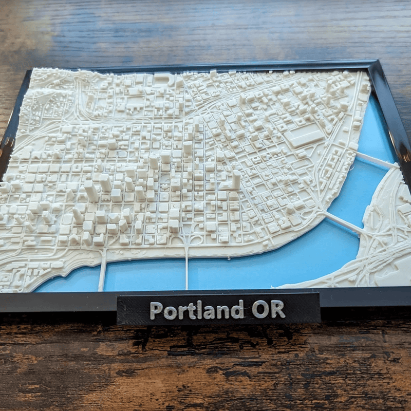 3D City Frames - Portland Oregon | 3D Printer Model Files