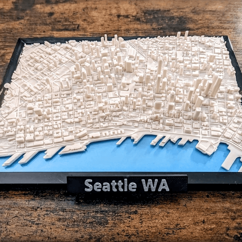 3D City Frames - Seattle Washington v2 | 3D Printer Model Files