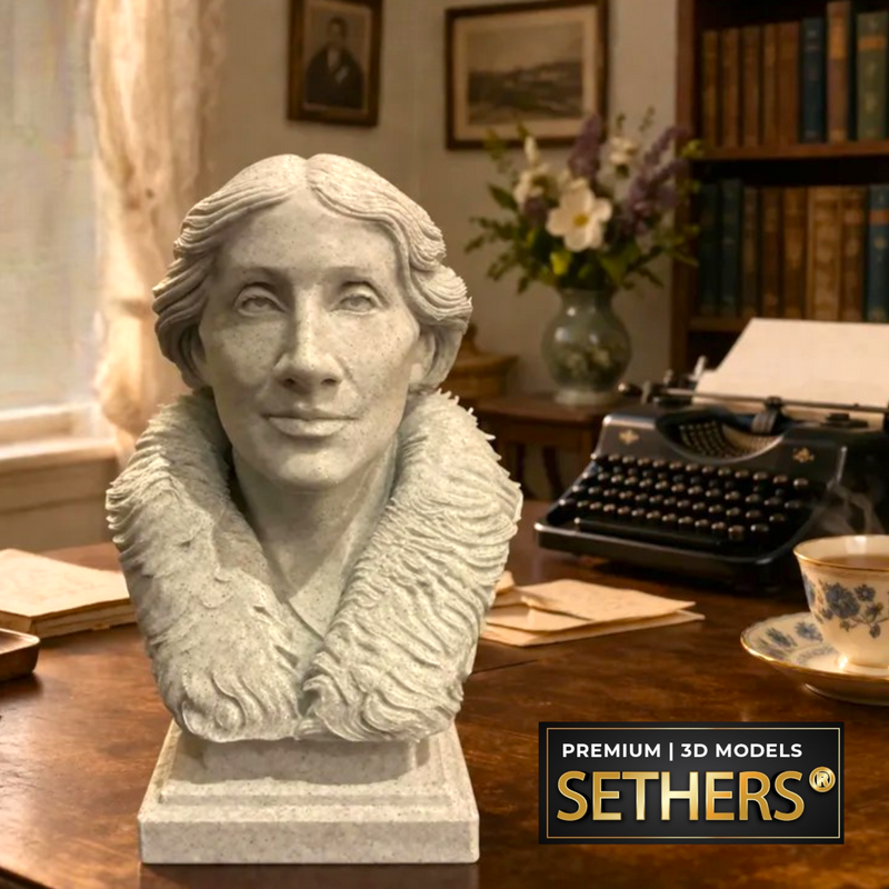 Virginia Woolf Bust | 3D Printing Models