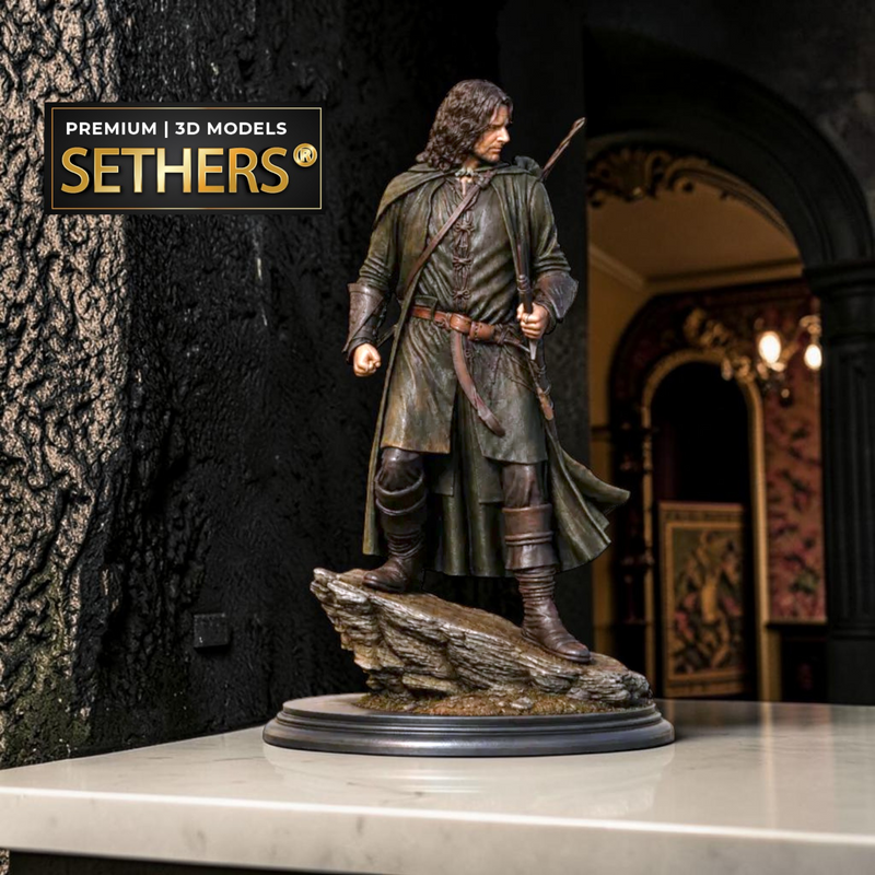 Aragor Hunter of the Plains Diorama | Lord of the Rings | 3D Printing Models