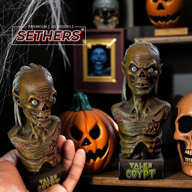 Crypt Keeper Bust | Tales from the Crypt | Halloween | 3D Printing Models
