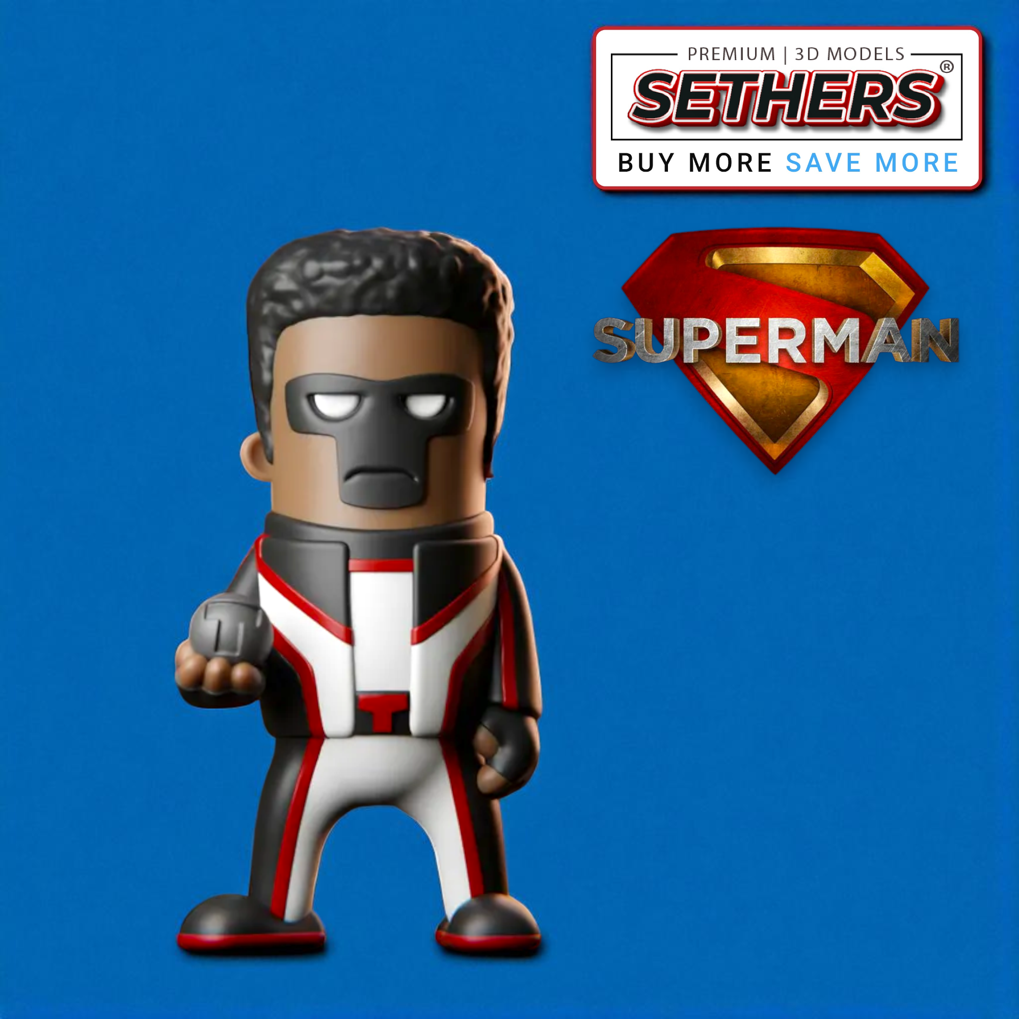 Mini Superman Model Mr Terrific Mini | Superman 2025 | Best 3D Printing Model Files