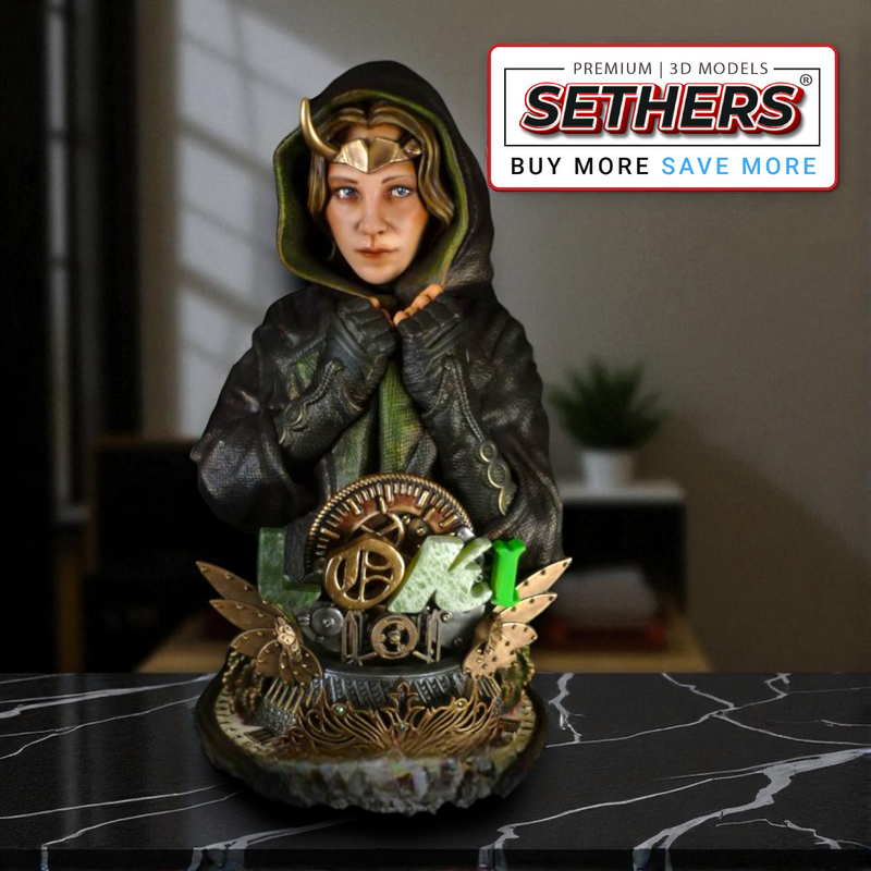 Sylvie Bust | Marvel Comics | Best 3D Printing Model Files