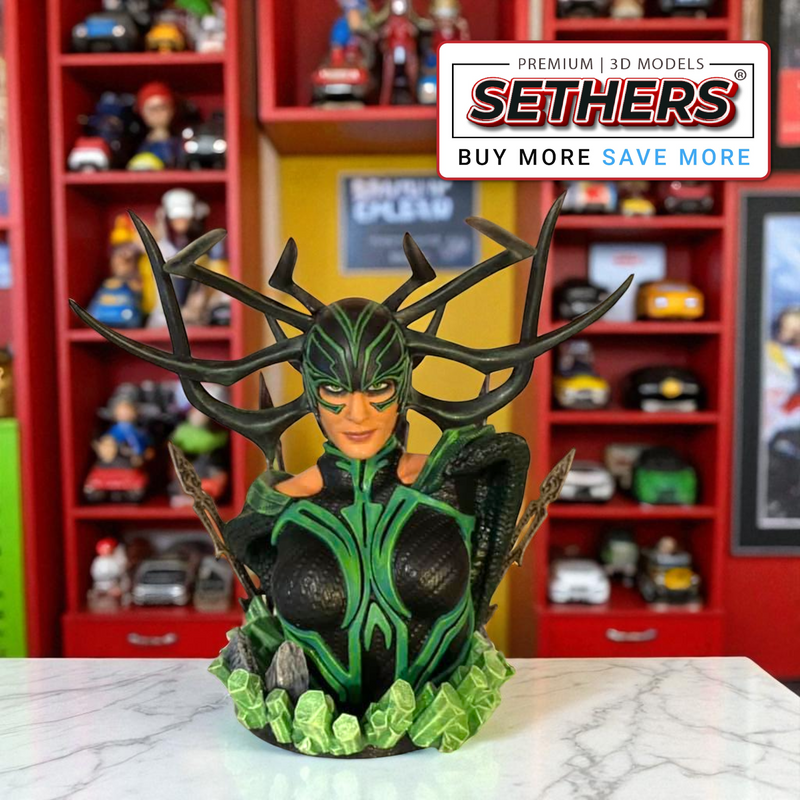 Hela Bust | Marvel Comics | Best 3D Printing Model Files