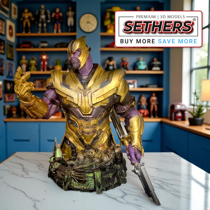 Thanos Bust | Marvel Comics | Best 3D Printing Model Files