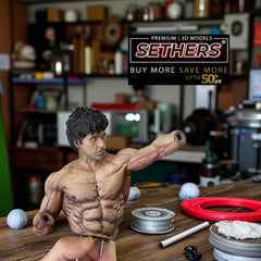 Rocky Balboa vs Apollo Creed Boxing Ring Diorama 3D Printer Model Files