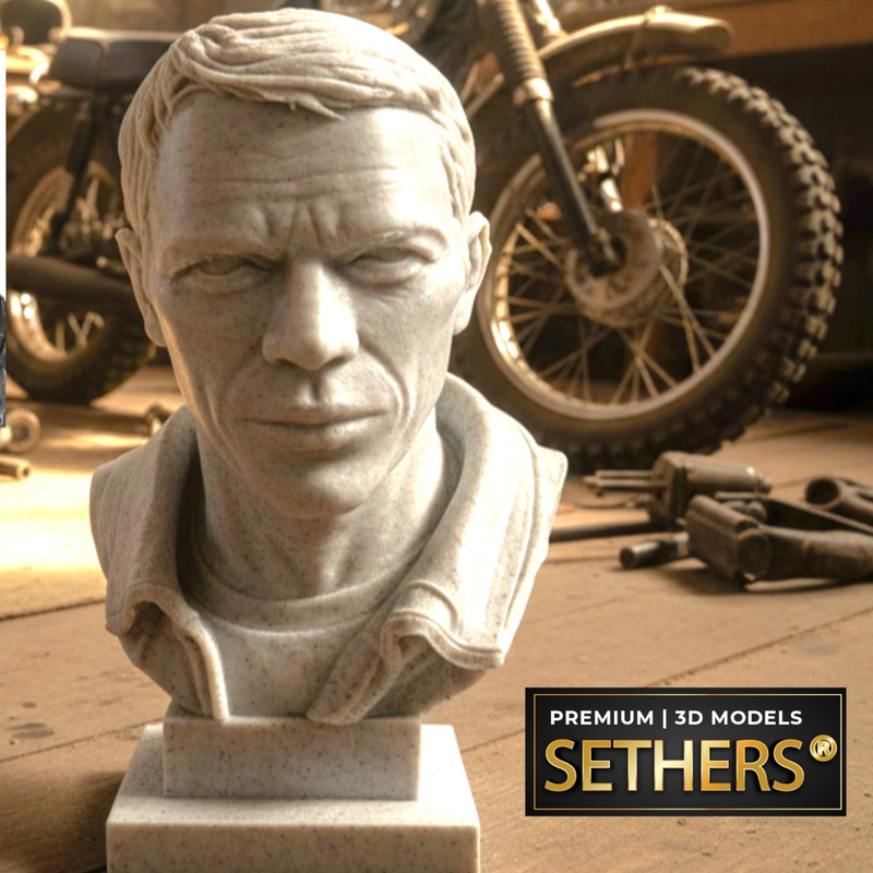 Steve McQueen Bust | 3D Printing Models