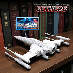 T-70 X-Wing Starfighter Starship | Star Wars | 3D Printing Models