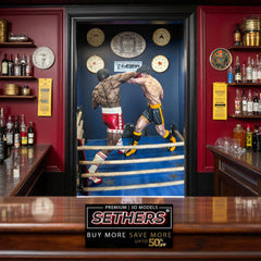 Rocky Balboa vs Apollo Creed Boxing Ring Diorama 3D Printer Model Files