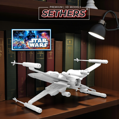 T-70 X-Wing Starfighter Starship | Star Wars | 3D Printing Models