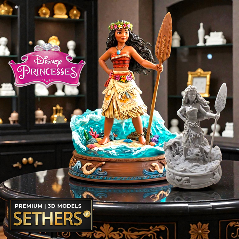 Moana Vaiana Diorama | Walt Disney Princess | 3D Printing Models
