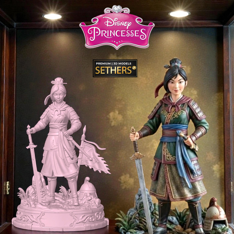 Mulan Diorama | Walt Disney Princess | 3D Printing Models