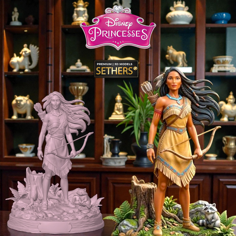 Pocahontas Diorama | Walt Disney Princess | 3D Printing Models