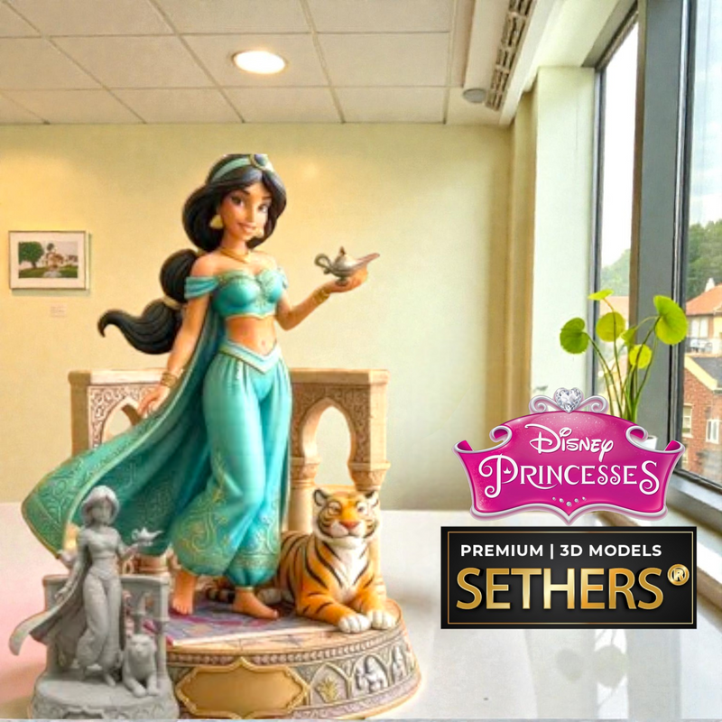 Aladdin Princess Jasmine Diorama | Walt Disney Princess | 3D Printing Models