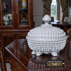 Fenton Glass Antique Candy Dish with Lid | 3D Printing Models